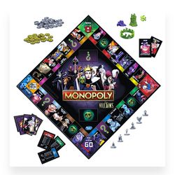 Monopoly Disney Villains Edition Board Game / 100% Complete