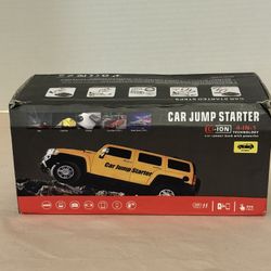 Car Jump Starter – 4-in-1 Portable Power Bank + Emergency Light | New in Box