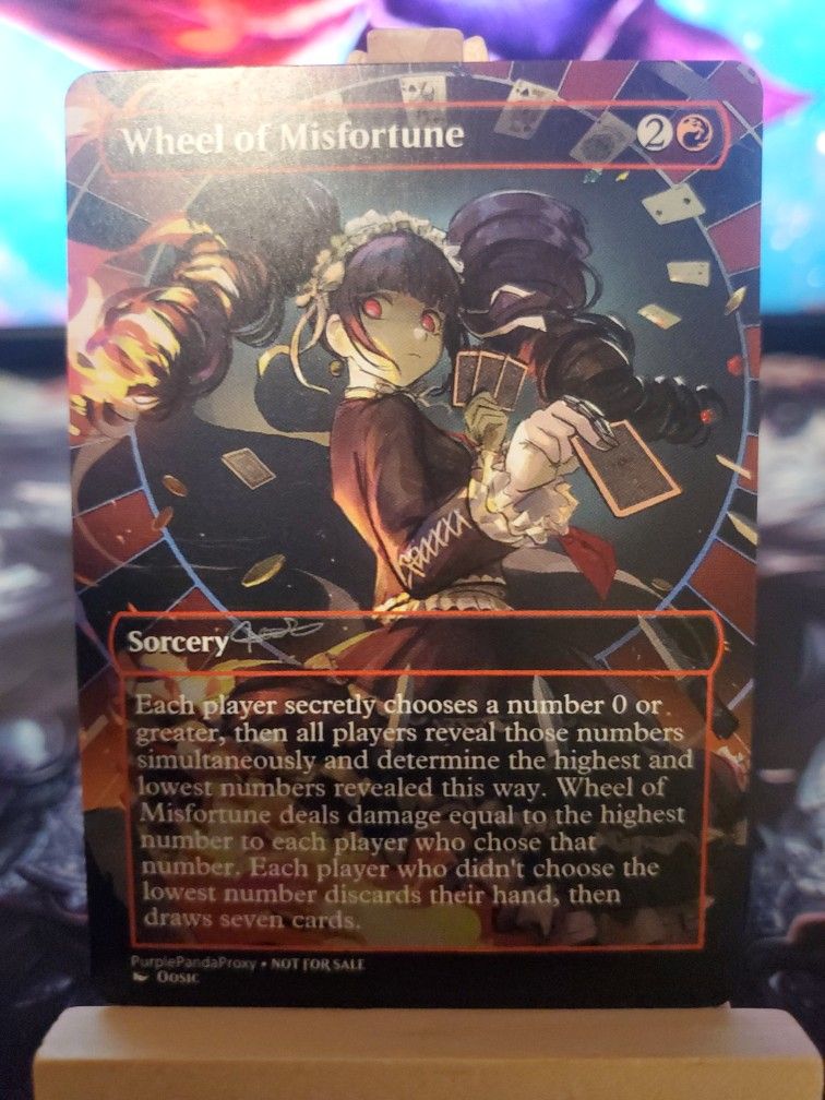 Magic The Gathering Custom Proxy Wheel of Misfortune (Anime)