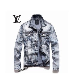 LV Jean Jacket Logo Embroided 1:1 Size m And L