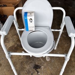New Folding Commode with Liners 