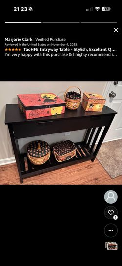New in box entryway console