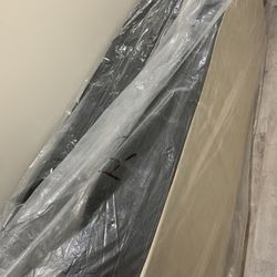 QUEEN SIZE SPLIT BOX SPRING STILL IN PLASTIC 