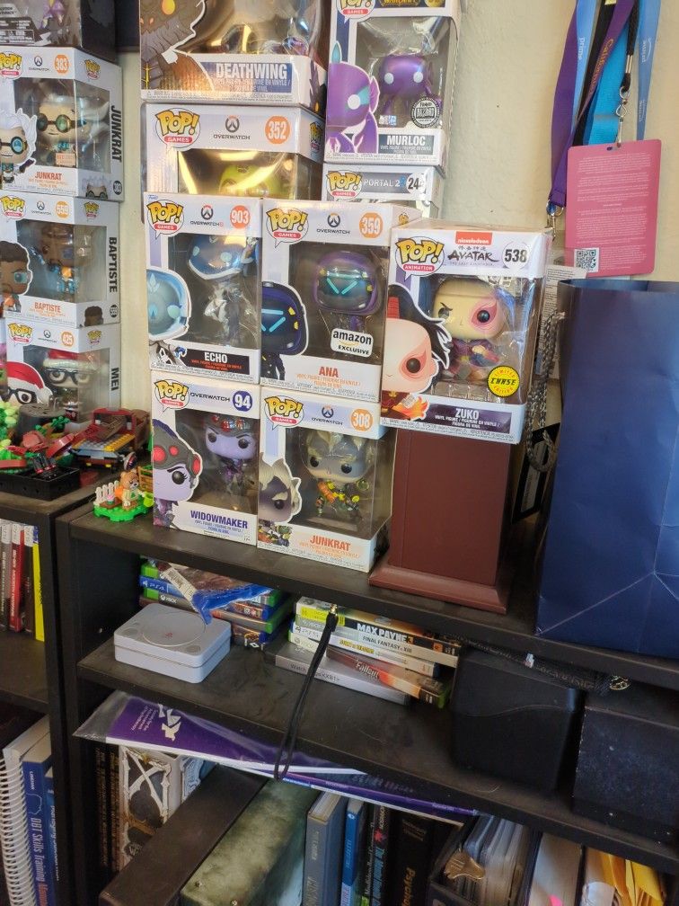 Echo, Ana, Zuko, Widowmaker and Junkrat Pop Vinyls