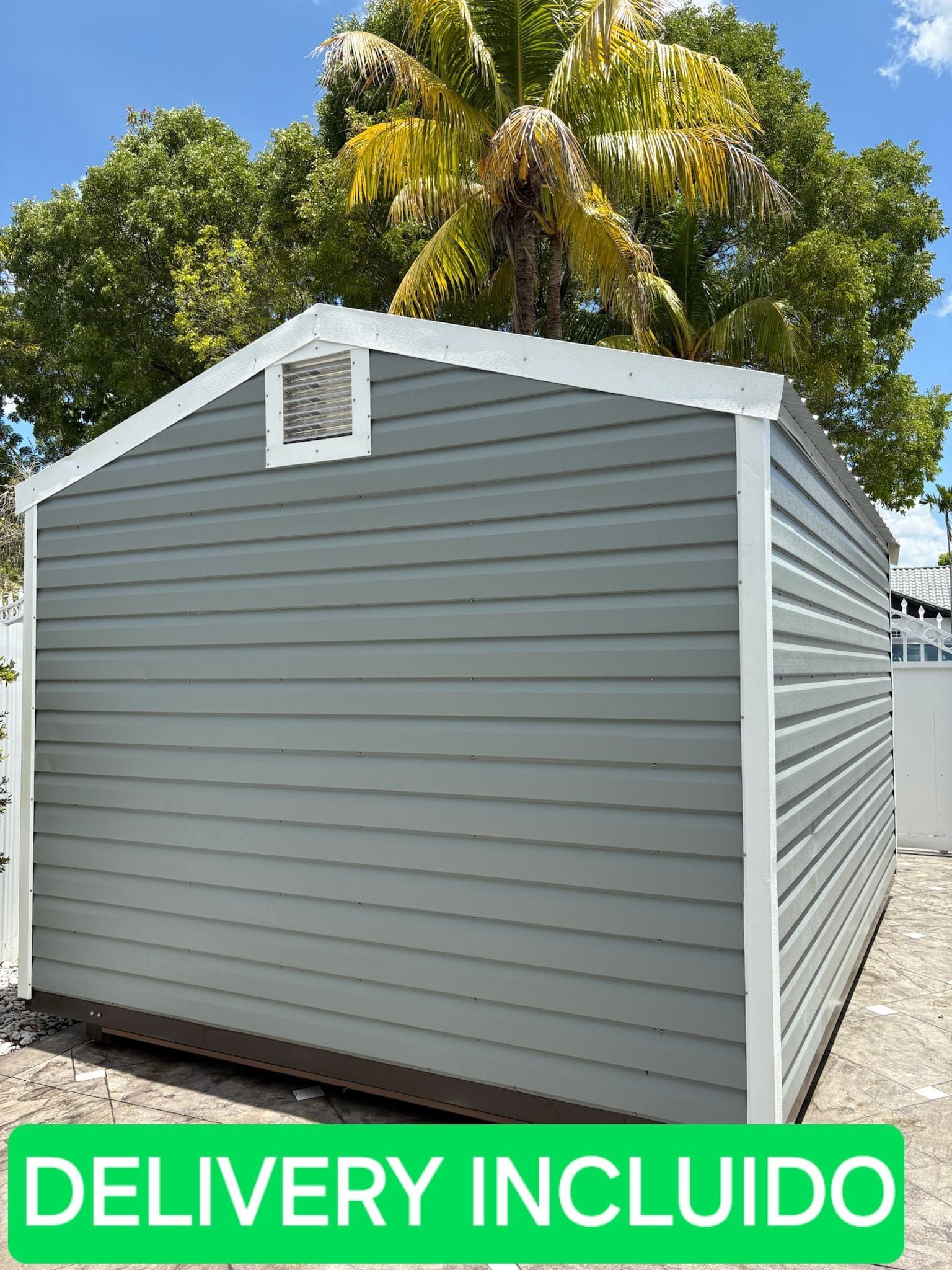 10x14 Sheds Casita De Patio Cobertizo Sale Delibre Incluido Crane 