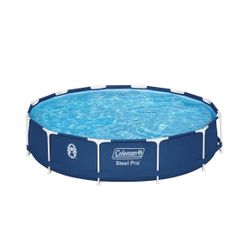 Coleman Steel Pro 12 ft. x 33 in. Round Metal Frame Above Ground Pool Set BRAND NEW IN BOX