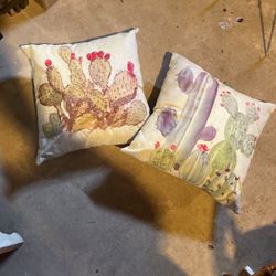 Cactus Indoor Outdoor Throw Pillows 