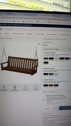 Porch Swing NEW in box