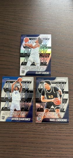 Panini Prizm New Recruits Basketball Cards - Elliot Cadeau, Jayden Quaintance, Yaxel Lendeborg