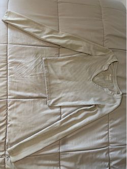 HOLLISTER Cropped & Lightly Ribbed Long Sleeve XXS