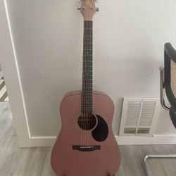 Pink Jasmine Acoustic Guitar