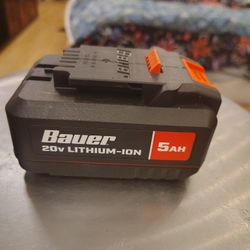 Brand New Bauer 1907C-B 20 V 5 AH Lithium-battery Pack