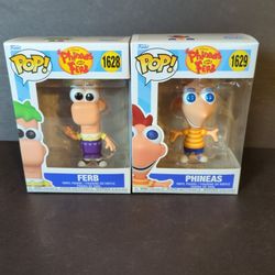 Funko Pop! Disney Phineas And Ferb Set-Set Of (2) For $30