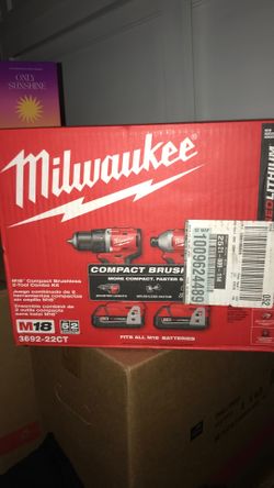 Milwaukee M 18 Compact Brushless 2 Tool Combo Kit