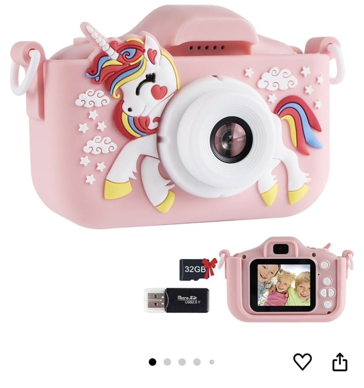 Kids Camera Toys Christmas Birthday Gifts for Boys and Girls Kids Toys 3 4 5 6 7 8 9 10 11 12 Year Old Toys for Girls HD Digital Video Camera 5 Puzzle