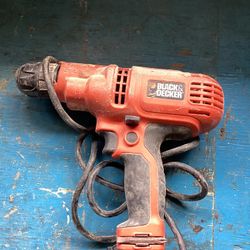 Electric Corded Black & Decker Power Drill