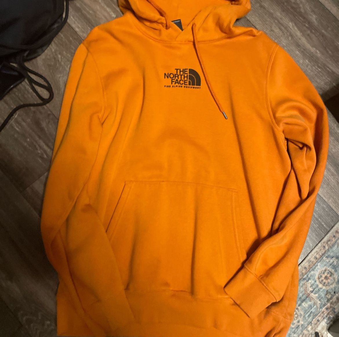 North face orange sweater
