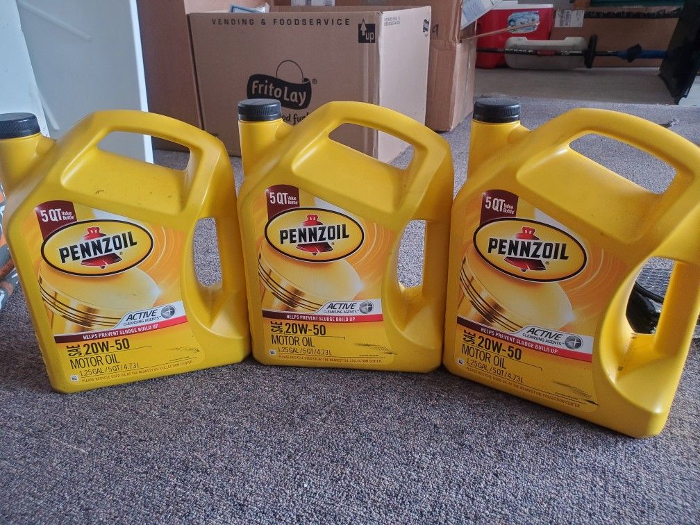20W-50 Motor Oil $20 each