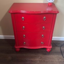 Beautiful Vintage Red Dresser 