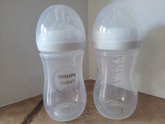 Clear natural baby bottles