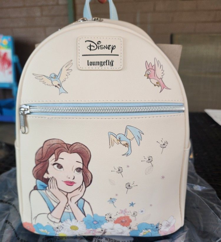 Brand New! Loungefly Disney Beauty And The Beast Belle Daydream Mini Backpack 💙
