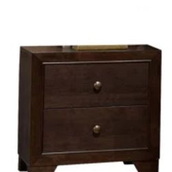 Brown Wood Nightstand