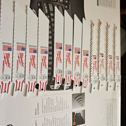 12 pc MILWAUKEE  SAWZALL  BLADE , MADE IN USA, BRAND NEW