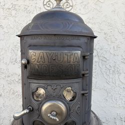 Antique Cast Iron Stove – Vintage Decorative Piece