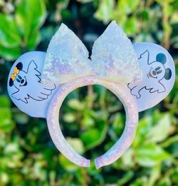 Ghost Mickey & Minnie Ears