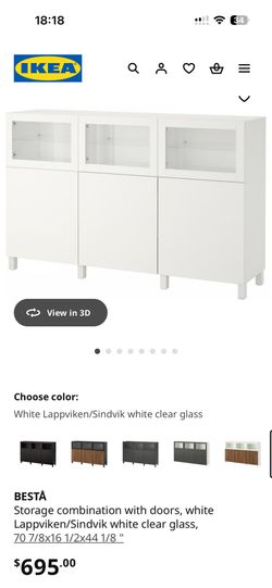 Storage combination with doors