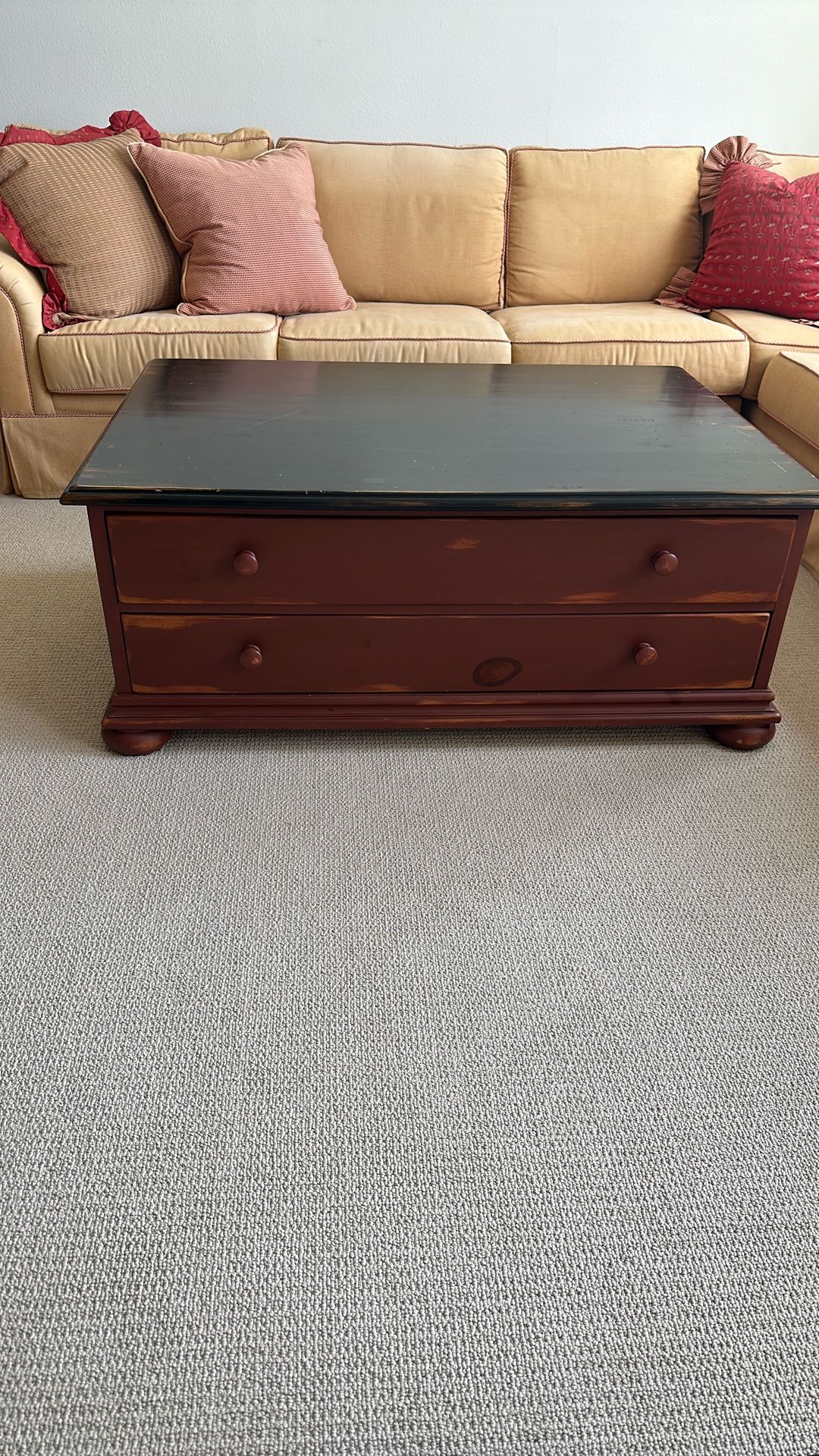 Two Drawer Coffee Table.