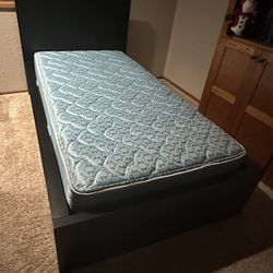 IKEA Malm Twin Bed Frame With Mattress