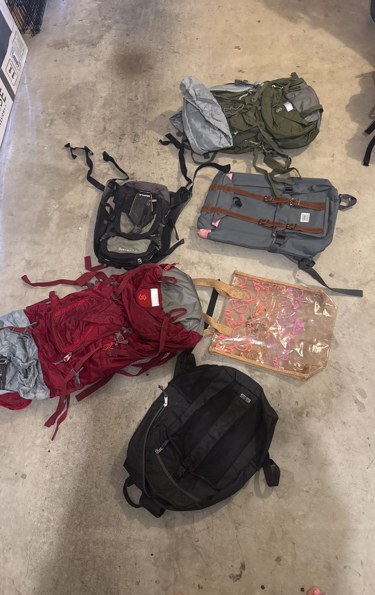 Backpacks! Hiking, Beach, Camelbak, High Sierra, Roxy