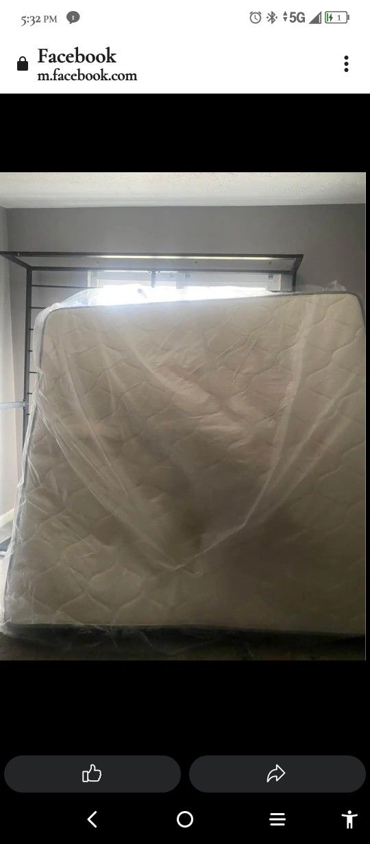 King size Mattress And Box Springs Mattress In Plastic New