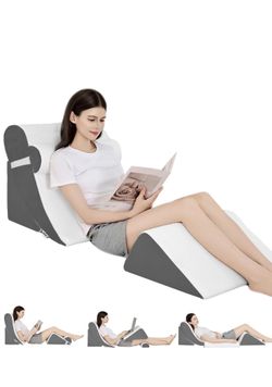 LevNubis 4PCS Orthopedic Bed Wedge Pillow Set for Post Surgery & Pain Relief