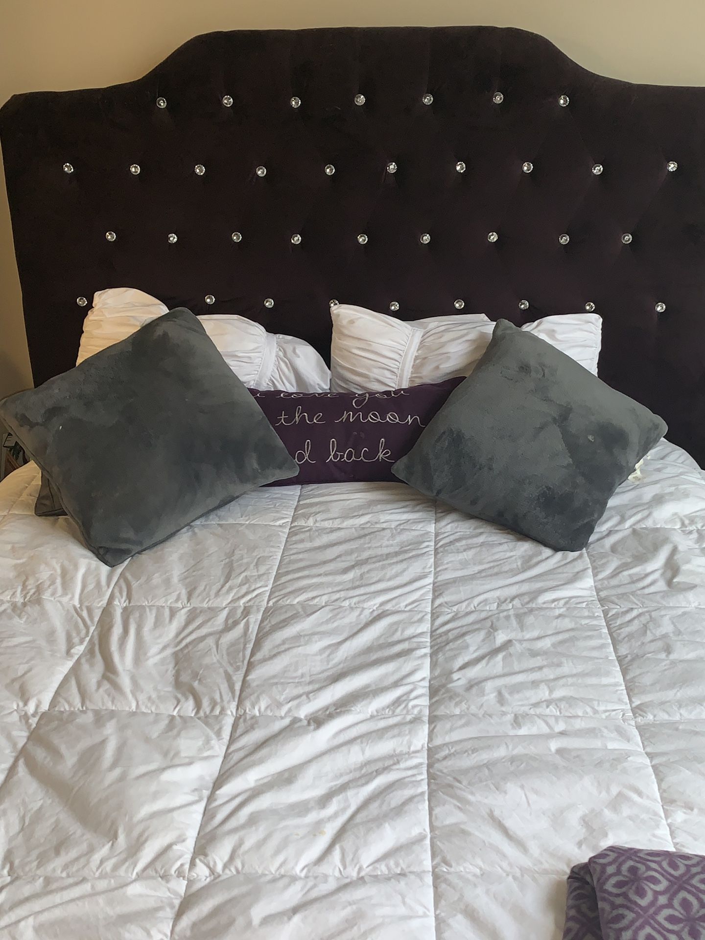 Selling Dark Purple Glamour Bed! For 250