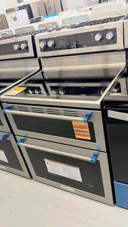 New Kitchen Aid Double Oven Electric Stove