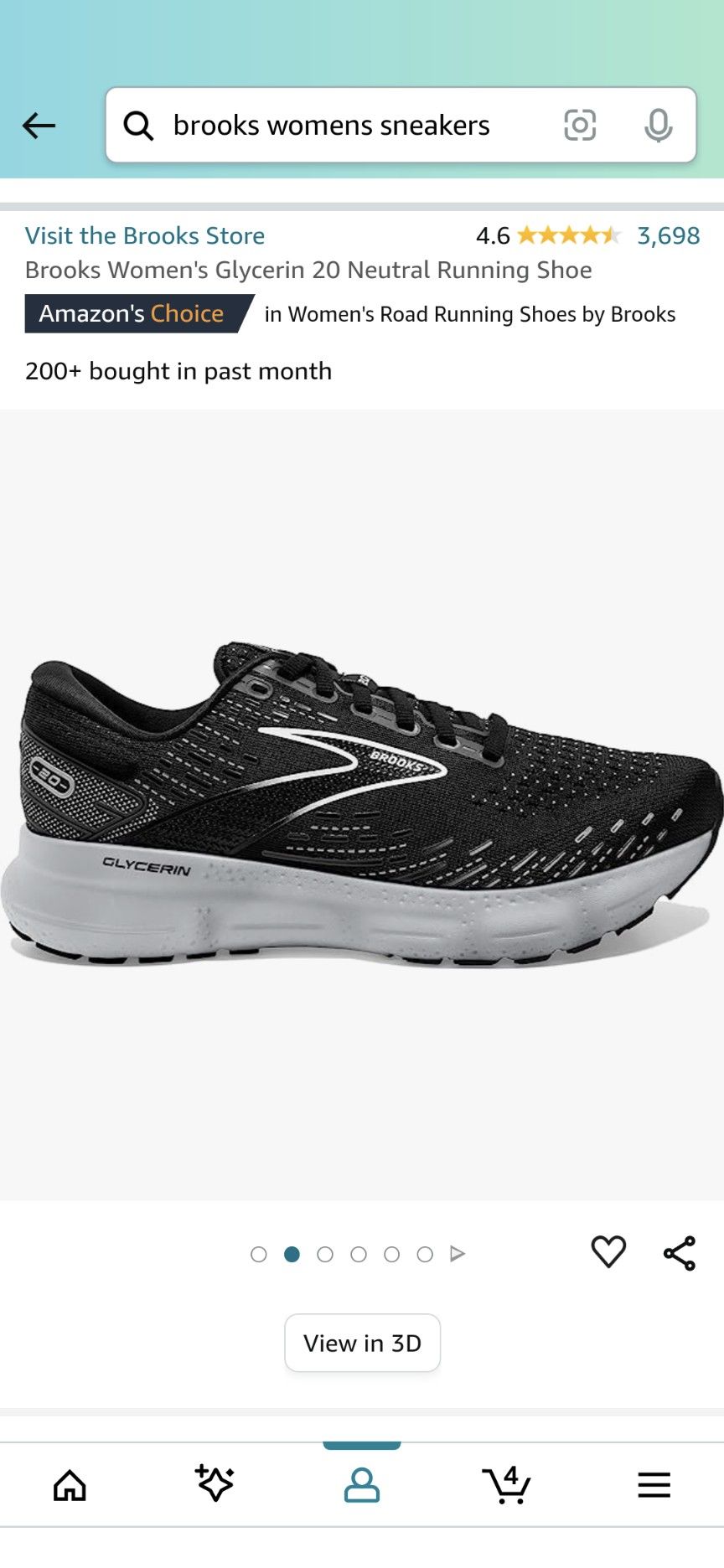 7.5 Women's Brooks Glycerin 20