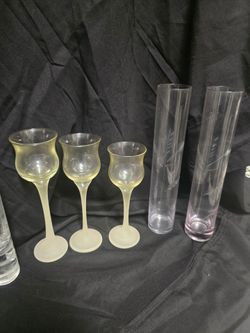 Glassware and flower vases