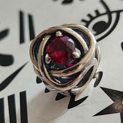 Pandora July RUBY charm