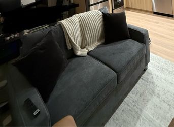 Grey 65” Loveseat