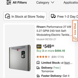 Tankless Water Heater 