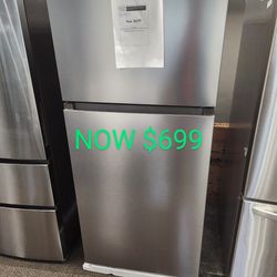 30 IN. W 18 Cu. Ft. Top Freezer W/LED LIGHTING And Multi Air Flow 