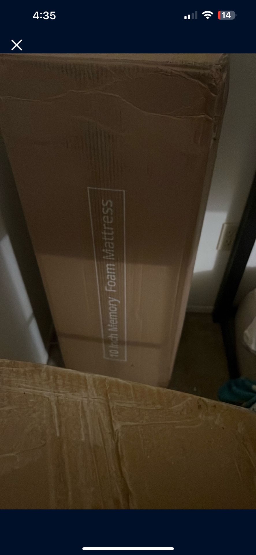 Twin Bed In Box New 
