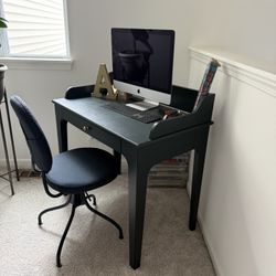 Navy Blue Swivel Desk Chair