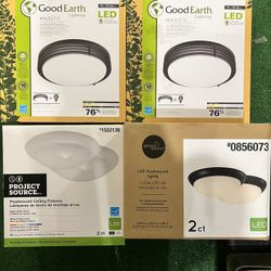 Good Earth/project Source Ceiling Fixture Lights BRAND NEW 