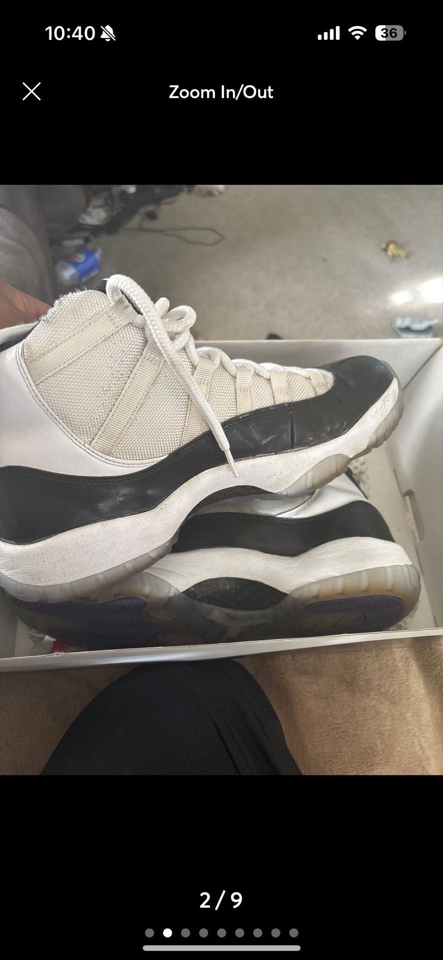 Size 11 Jordan 11 Retro Concord 2011 Haven't used for awhile And