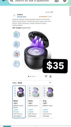 Ultrasonic Retainer Cleaner