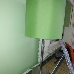 Two Green End Table Type Lamps