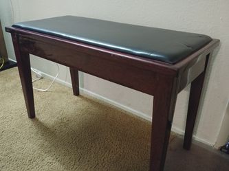 Piano bench with storage